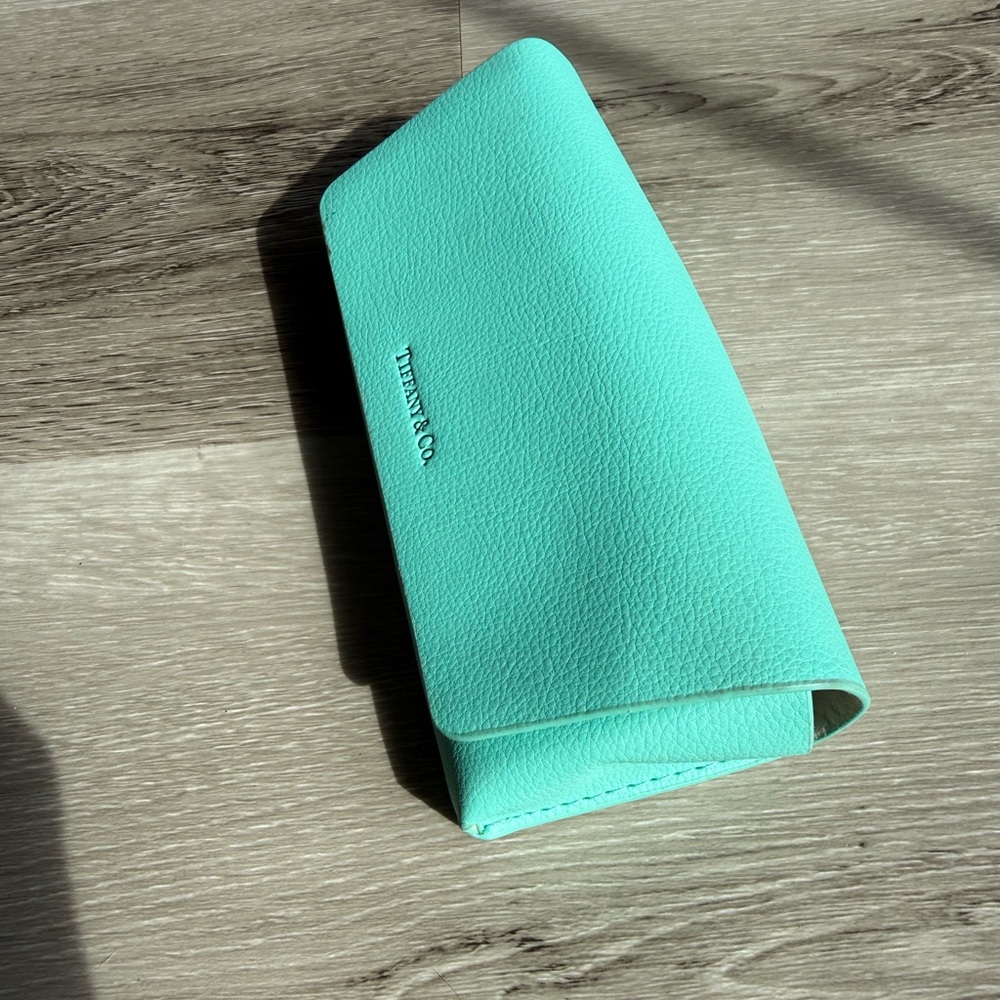 Tiffany & Co. Glasses Case and Wipe Cloth, Aqua Blue - Picture 7 of 17